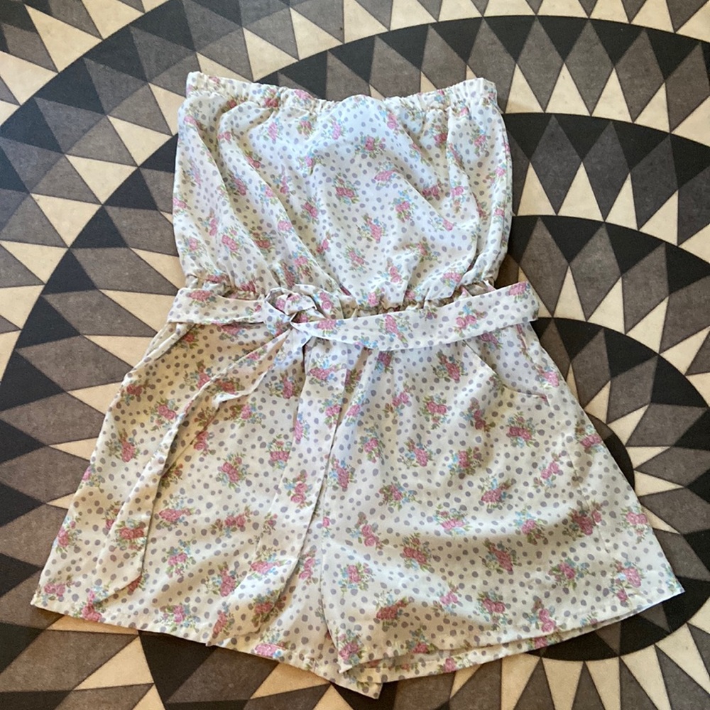 Final Touch Strapless Romper